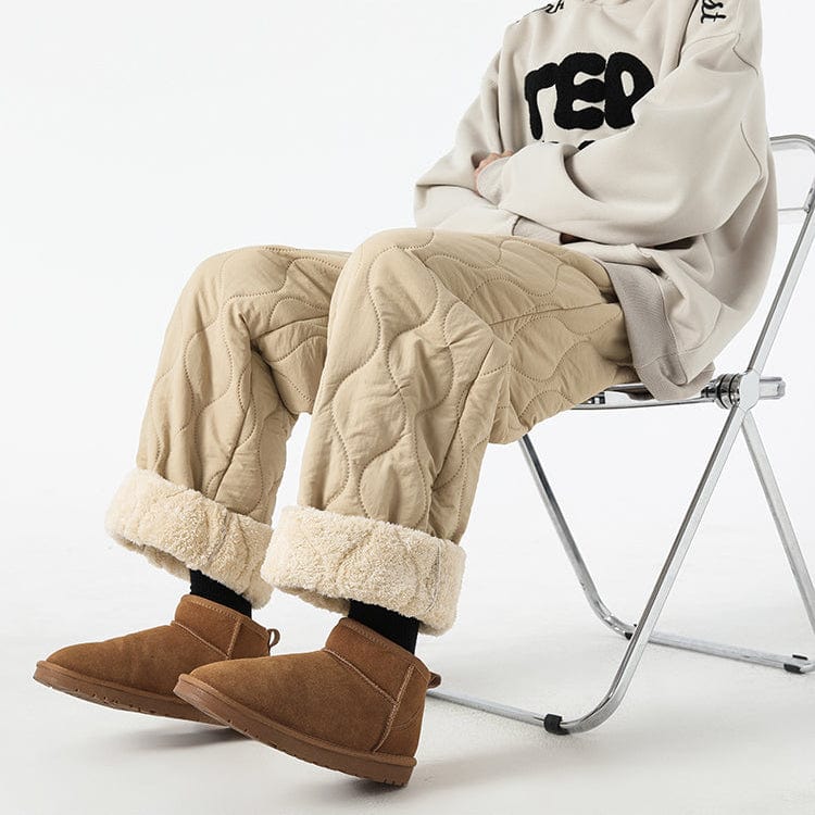 Pantaloni in pile trapuntati Fleece Flow per un comfort morbido e caldo