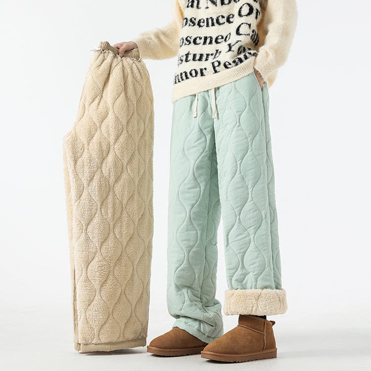 Pantaloni in pile trapuntati Fleece Flow per un comfort morbido e caldo