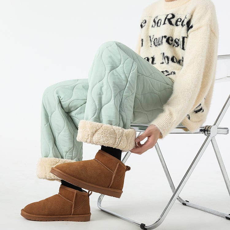 Pantaloni in pile trapuntati Fleece Flow per un comfort morbido e caldo