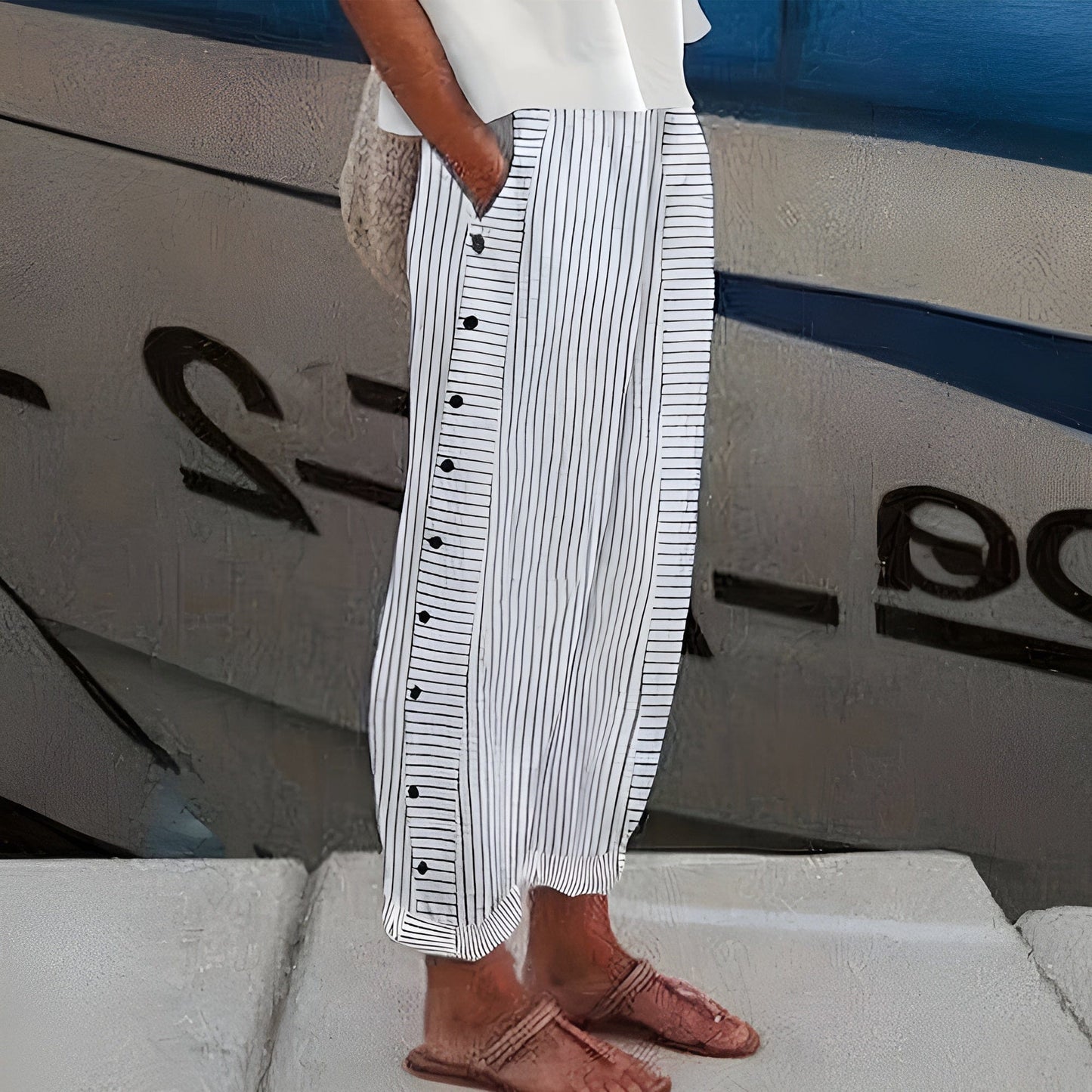 Dagny Elegant Leinenhose für stilvollen Komfort