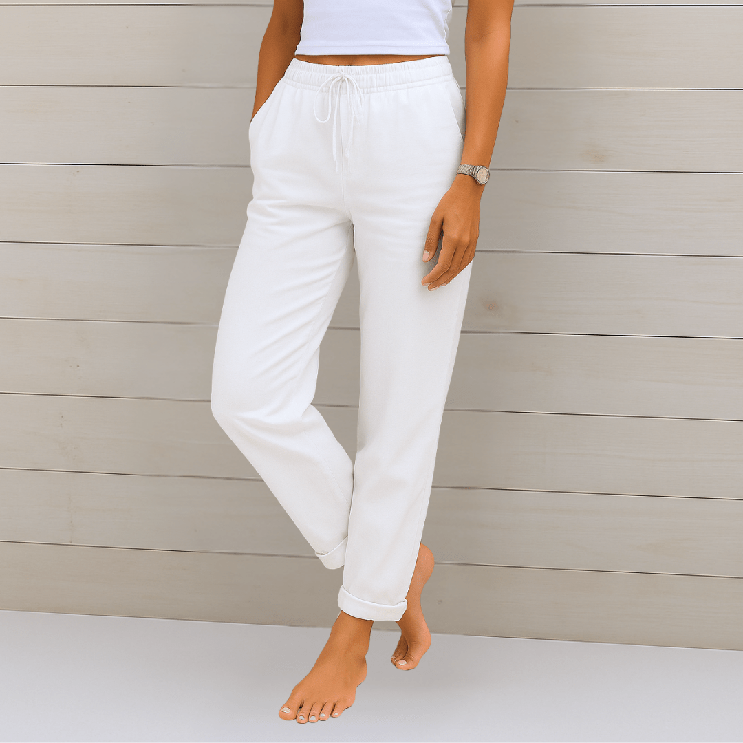 Pantaloni Elasticizzati in Lino Maylora - Comfort e Stile Naturale