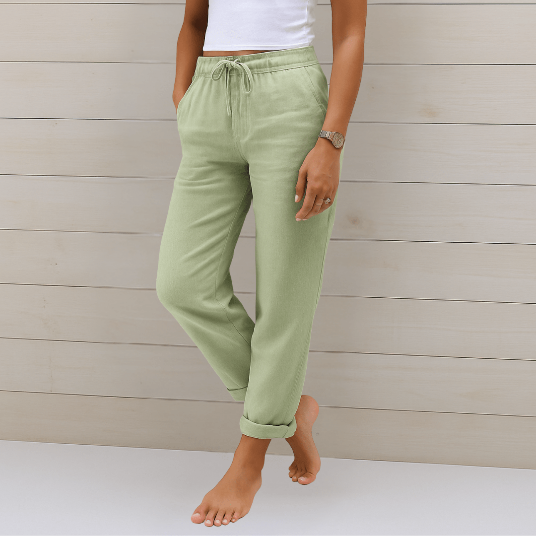 Pantaloni Elasticizzati in Lino Maylora - Comfort e Stile Naturale