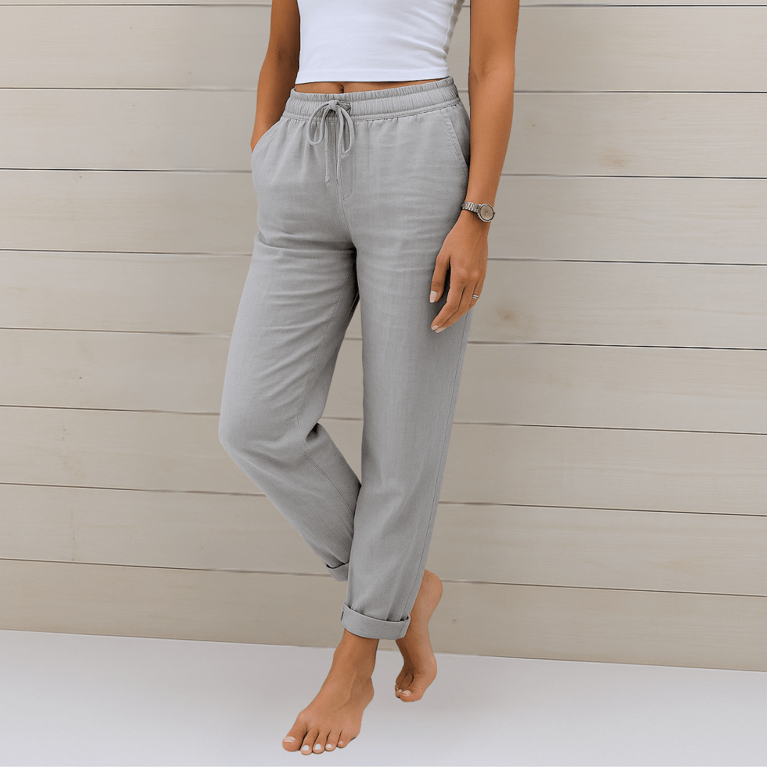 Pantaloni Elasticizzati in Lino Maylora - Comfort e Stile Naturale