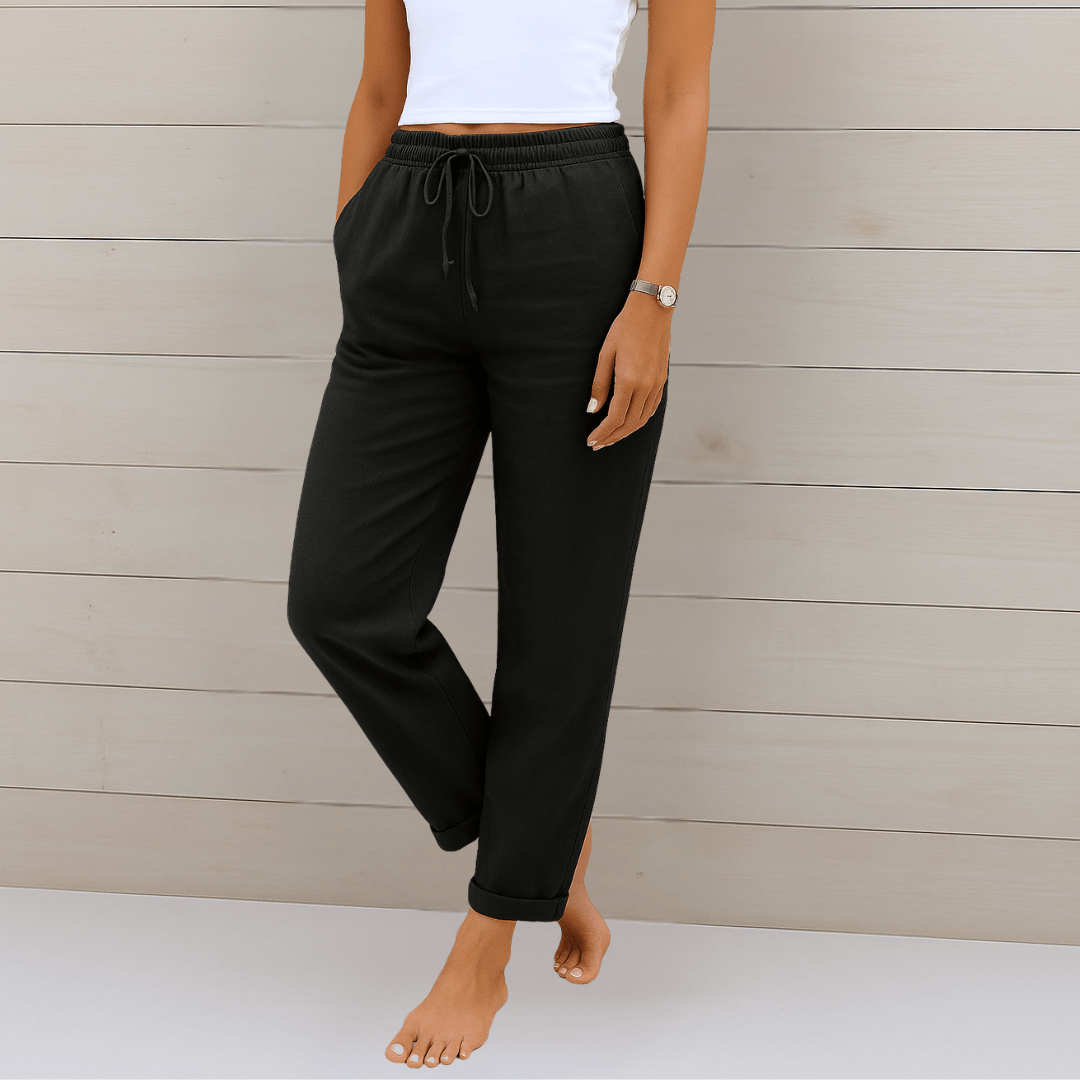 Pantaloni Elasticizzati in Lino Maylora - Comfort e Stile Naturale