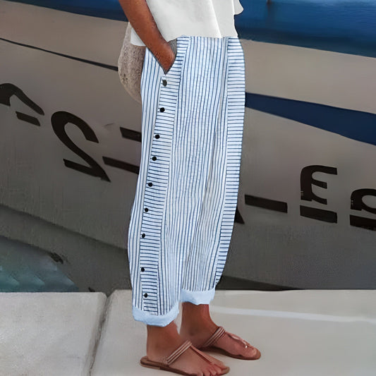 Dagny Elegant Leinenhose für stilvollen Komfort
