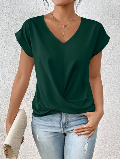 Elara V-Ausschnitt T-Shirt – Stilvoller Komfort für jeden Anlass