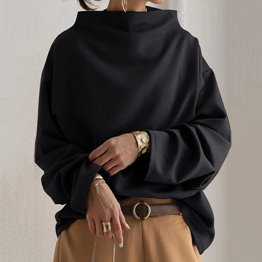 Eliana Cozy High Neck Sweater for Elegant Comfort